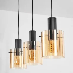 Vireda Suspension, Suspension Anthracite, 3 lumières