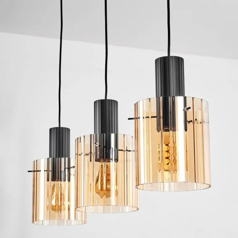 Vireda Suspension, Suspension Anthracite, 3 lumières