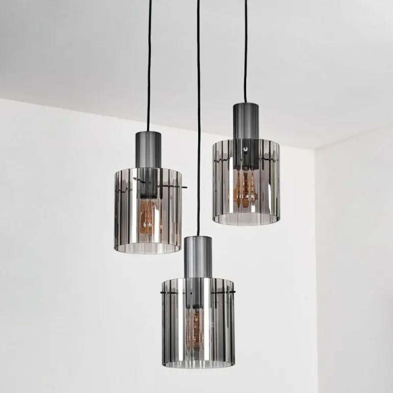 Vireda Suspension, Suspension Anthracite, 3 lumières