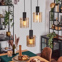 Vireda Suspension, Suspension Anthracite, 3 lumières