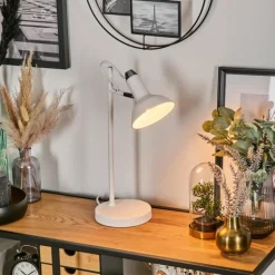 Vouzy Lampe à poser Blanc, 1 lumière