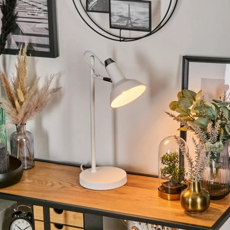 Vouzy Lampe à poser Blanc, 1 lumière