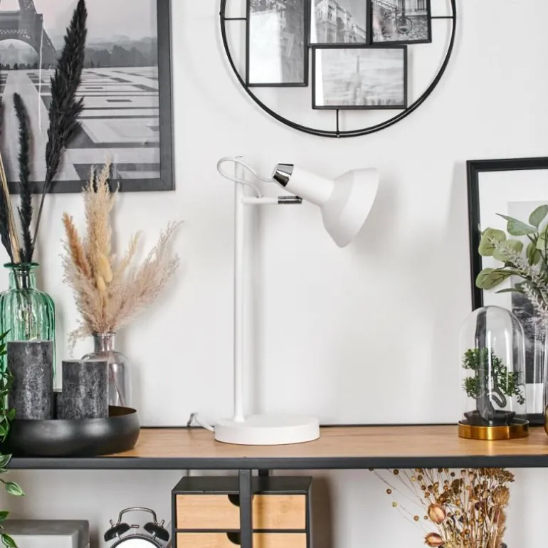 Vouzy Lampe à poser Blanc, 1 lumière