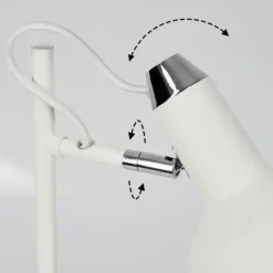 Vouzy Lampe à poser Blanc, 1 lumière