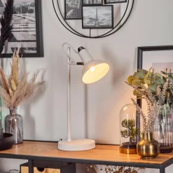 Vouzy Lampe à poser Blanc, 1 lumière