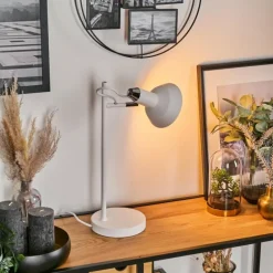 Vouzy Lampe à poser Blanc, 1 lumière