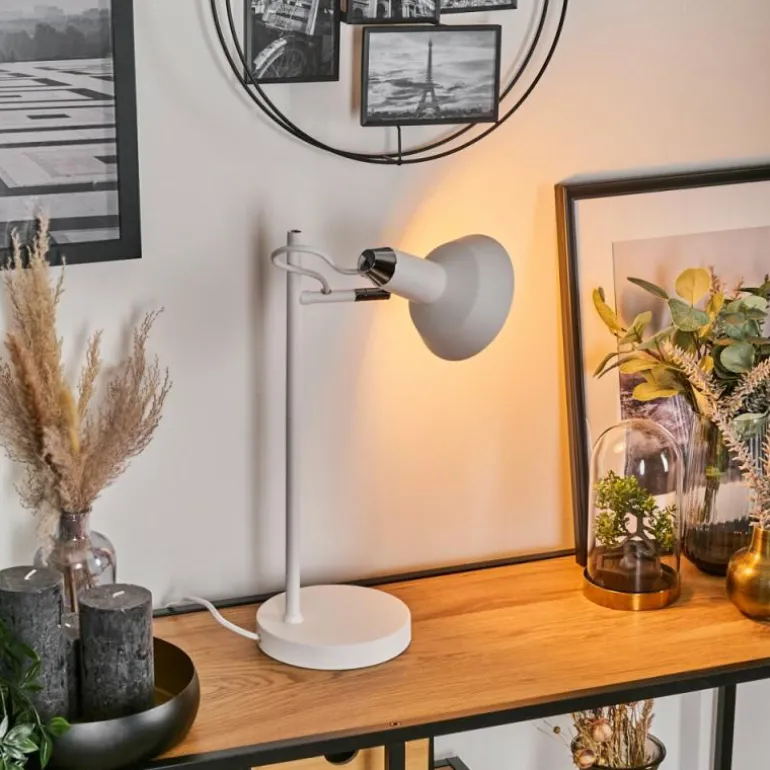 Vouzy Lampe à poser Blanc, 1 lumière