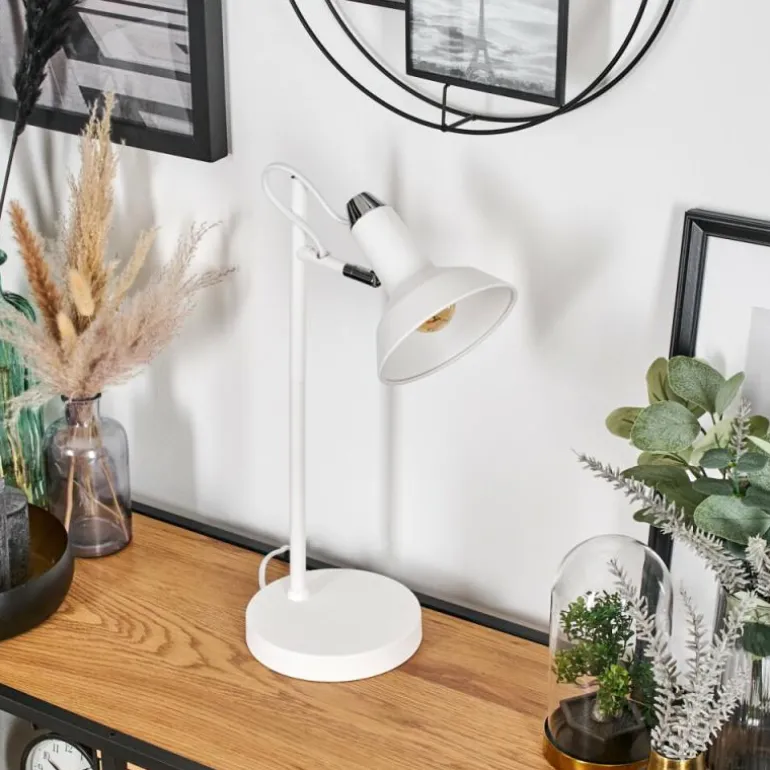 Vouzy Lampe à poser Blanc, 1 lumière