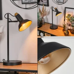 Vouzy Lampe à poser, Liseuse Noir, 1 lumière