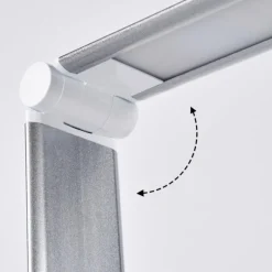 Vringelby Lampe de bureau, Lampe à poser, Liseuse LED Argenté, Blanc, 1 lumière