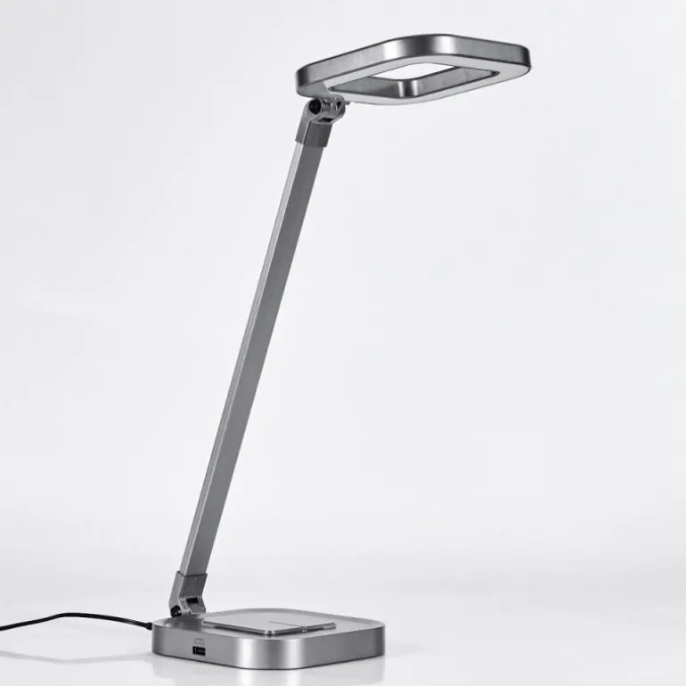 Vringelby Lampe de bureau, Lampe à poser, Liseuse LED Argenté, 1 lumière, Changeur de couleurs