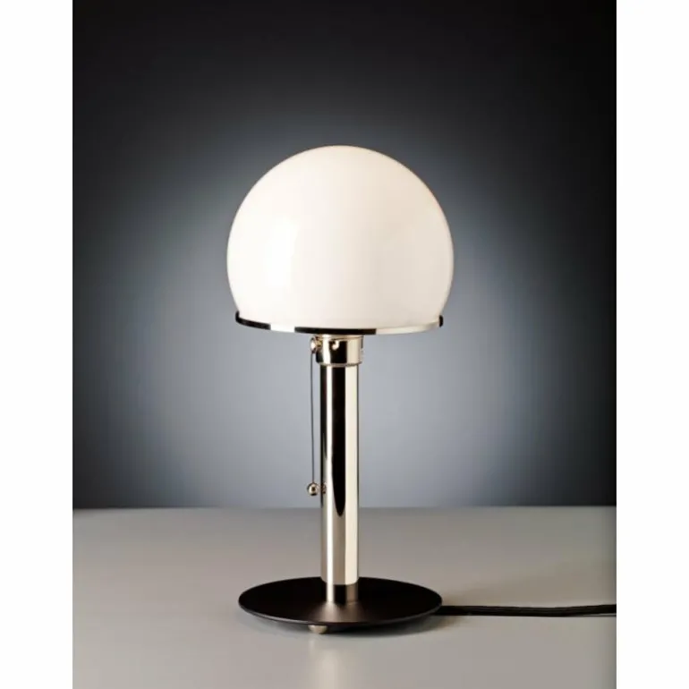 Wagenfeld 23 Tecnolumen Lampe à poser Nickel mat, Noir, 1 lumière