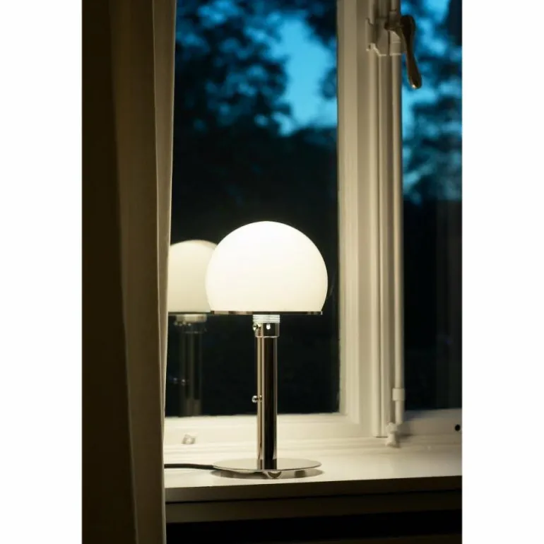 Wagenfeld 24 Tecnolumen Lampe à poser Nickel brillant, 1 lumière