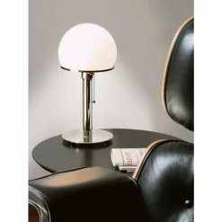 Wagenfeld 24 Tecnolumen Lampe à poser Nickel brillant, 1 lumière