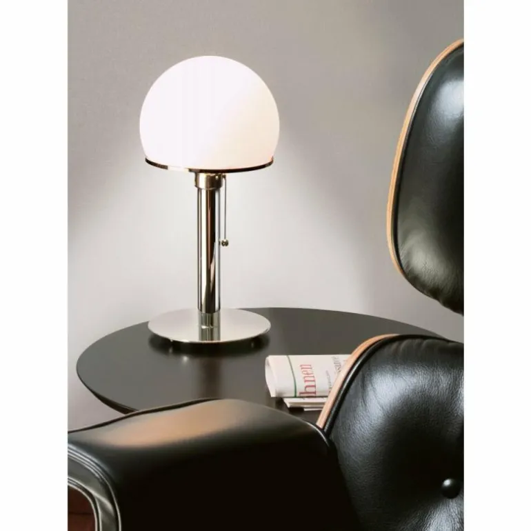 Wagenfeld 24 Tecnolumen Lampe à poser Nickel brillant, 1 lumière