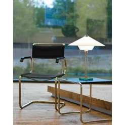 Wagenfeld 28 Tecnolumen Lampe à poser Nickel mat, Transparent, 1 lumière