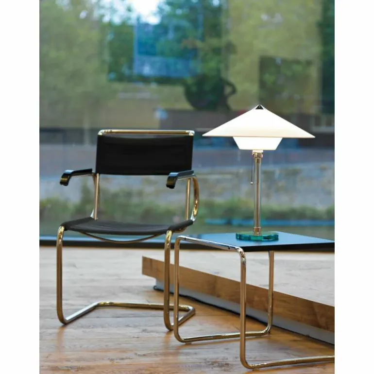 Wagenfeld 28 Tecnolumen Lampe à poser Nickel mat, Transparent, 1 lumière