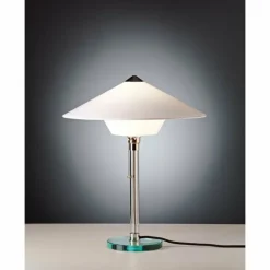 Wagenfeld 28 Tecnolumen Lampe à poser Nickel mat, Transparent, 1 lumière