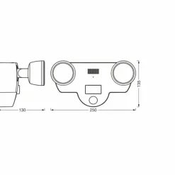 WIF Lampe murale d´extérieur Luminaires Ledvance LED Gris, 1 lumière
