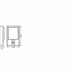 WIF Lampe murale d´extérieur Luminaires Ledvance LED Gris, 1 lumière