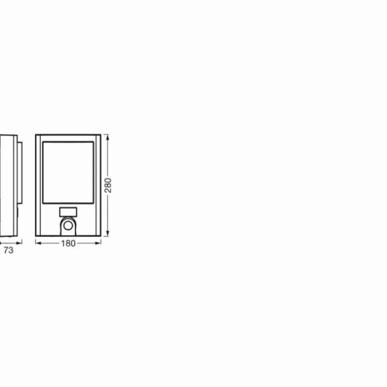 WIF Lampe murale d´extérieur Luminaires Ledvance LED Gris, 1 lumière