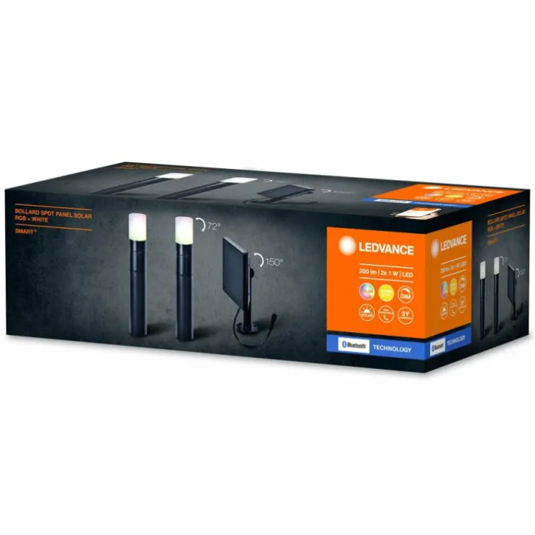WIF Lampe murale d´extérieur Luminaires Ledvance LED Noir, 1 lumière, Détecteur de mouvement, Changeur de couleurs