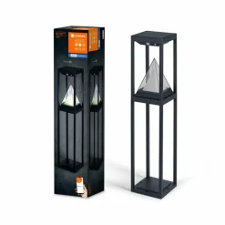 WIF Lampe solaire Luminaires Ledvance LED Noir, 1 lumière, Détecteur de mouvement, Changeur de couleurs