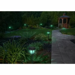 WIF Lampe solaire Luminaires Ledvance LED Noir, 1 lumière, Détecteur de mouvement, Changeur de couleurs