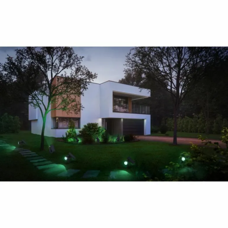 WIF Lampe solaire Luminaires Ledvance LED Noir, 1 lumière, Détecteur de mouvement, Changeur de couleurs