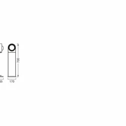 WIF Luminaire extérieur Luminaires Ledvance LED Noir, 1 lumière