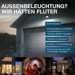 Wifi Lampadaire Luminaires Ledvance LED Noir, 1 lumière, Changeur de couleurs