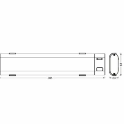 Wifi Luminaire sous meuble Luminaires Ledvance LED Blanc, 1 lumière, Détecteur de mouvement