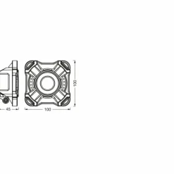 Worklight Projecteur Luminaires Ledvance LED Gris, Noir, 1 lumière