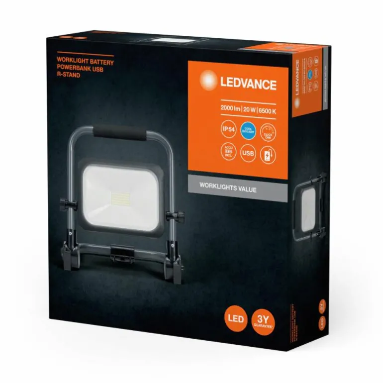 Worklight Projecteur Luminaires Ledvance LED Gris, Noir, 1 lumière