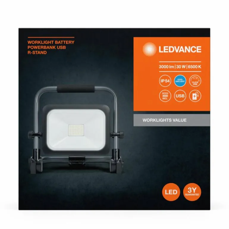 Worklight Projecteur Luminaires Ledvance LED Gris, Noir, 1 lumière