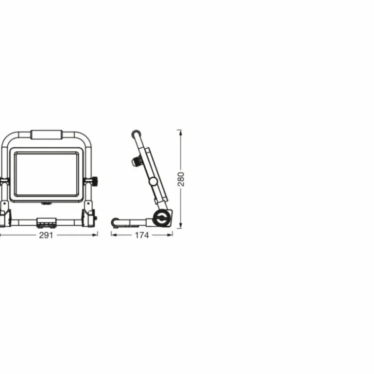 Worklight Projecteur Luminaires Ledvance LED Gris, Noir, 1 lumière