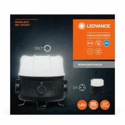 Worklight Projecteur Luminaires Ledvance LED Gris, Noir, 1 lumière