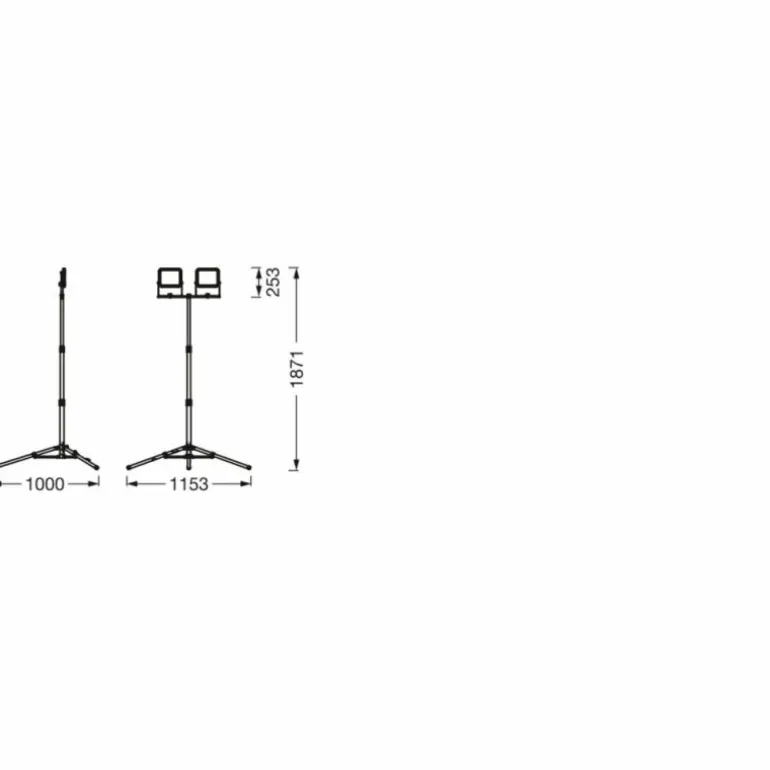 Worklight Projecteur Luminaires Ledvance LED Gris, Noir, 1 lumière