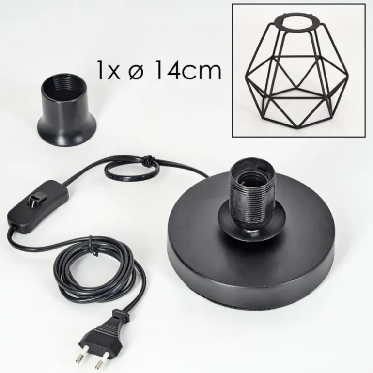 Yaak Lampe à poser Noir, 1 lumière