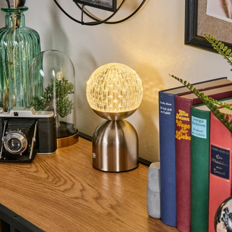 Yngered Lampe à poser LED Nickel mat, 1 lumière