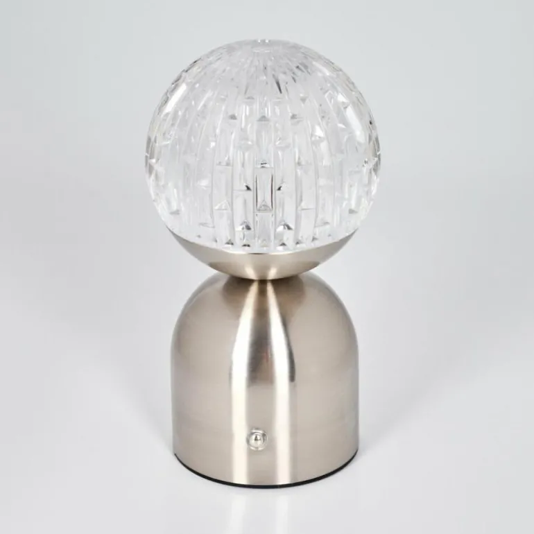 Yngered Lampe à poser LED Nickel mat, 1 lumière