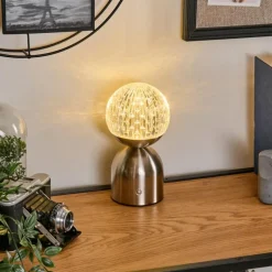 Yngered Lampe à poser LED Nickel mat, 1 lumière