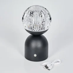 Yngered Lampe à poser LED Noir, 1 lumière