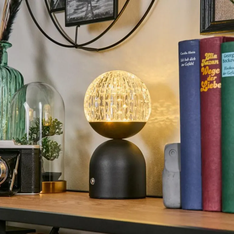 Yngered Lampe à poser LED Noir, 1 lumière