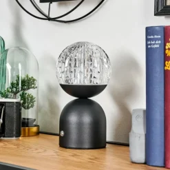 Yngered Lampe à poser LED Noir, 1 lumière