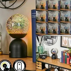 Yngered Lampe à poser LED Noir, 1 lumière