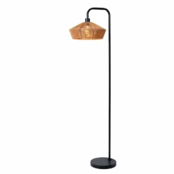 YUNKAI Lampadaire Luminaires Lucide Noir, 1 lumière