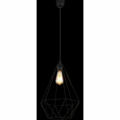 Zachary Suspension Luminaires Globo Lighting Noir, 1 lumière