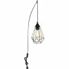 Zachary Suspension Luminaires Globo Lighting Noir, 1 lumière
