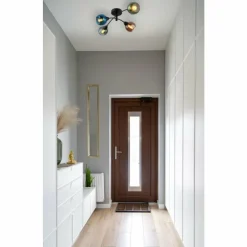 Zarlona Plafonnier Luminaires Globo Lighting Noir, 4 lumières